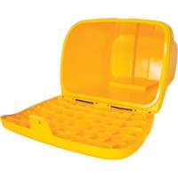 Bacs d'entreposage pour sel & sable, Avec Moraillon, 21" x 27" x 26", 4,24 pi³, Jaune OCP Construction Supplies