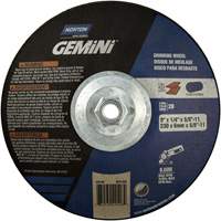 Meule soucoupes Gemini, 9" x 1/4", Arbre 5/8"-11, Oxyde d'aluminium, Type 28 OCP Construction Supplies