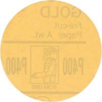 Disque dor&eacute; Hookit, dia 3", Grain P400, Oxyde d'aluminium, Poids C OCP Construction Supplies