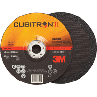 Meules &agrave; moyeu d&eacute;port&eacute; Cubitron II, 4" x 1/4", Arbre 3/8", Type 27 OCP Construction Supplies