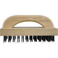 Flat Wire Butcher Block Brushes, Flat Steel Wire, 8 x 12 Wire Rows, 9" Long OCP Construction Supplies