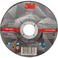 Meule &agrave; tronçonner Silver, 4-1/2" x 0,045", Arbre de 7/8", Type 27, C&eacute;ramique, 13 300 Tr/min OCP Construction Supplies