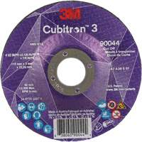Meule &agrave; tronçonner Cubitron 3, 4-1/2" x 1/8", Arbre de 7/8", Type T27, C&eacute;ramique, 13 300 Tr/min OCP Construction Supplies