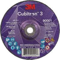 Meule a moyeu d&eacute;port&eacute; Cubitron 3, 4" x 1/4", Arbre 3/8", C&eacute;ramique, Type T27 OCP Construction Supplies