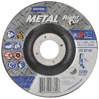 Metal RightCut Right Angle Cut-Off Wheel, 4-1/2" x 0.045", 7/8" Arbor, Type 27, Aluminum Oxide, 13580 RPM OCP Construction Supplies