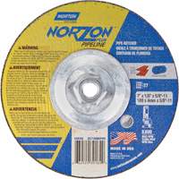 NorZon Plus SGZ Right Angle Cut-Off Wheel, 7" x 1/8", 5/8"-11 Arbor, Type 27/42, Ceramic Alumina, 8600 RPM OCP Construction Supplies
