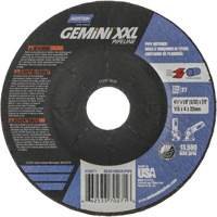 Gemini XXL Grinding & Cutting Wheel, 4-1/2" x 1/8", 7/8" Arbor, Type 27, Aluminum Oxide OCP Construction Supplies