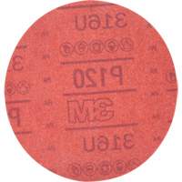 Disque abrasif rouge 01224 Hookit, 316U, dia 6", Grain P120, Oxyde d'aluminium, A OCP Construction Supplies