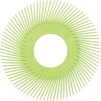 Scotch-Brite Type A Precision Radial Bristle Brush PN-RB without Adapter, Ceramic, 50+ Grit, 6" Dia. OCP Construction Supplies