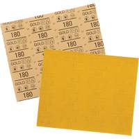 Feuille abrasive dor&eacute;e 12545, 9" x 11", Grain 180, Oxyde d'aluminium OCP Construction Supplies