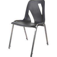 Chaise empilable, Vinyle, Hauteur 31", Capacit&eacute; 275 lb, Noir OCP Construction Supplies