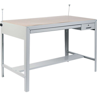 Precision Drafting Table Base, 56-3/8" W x Grey OCP Construction Supplies