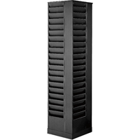 Pr&eacute;sentoirs, Rotatif, 92 fentes, Acier, 14-1/8" la x 14-1/8" p x 66" h OCP Construction Supplies