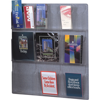 Pr&eacute;sentoirs, Mural, 6 fentes, Plastique, 30" la x 34-3/4" p x 34-3/4" h OCP Construction Supplies