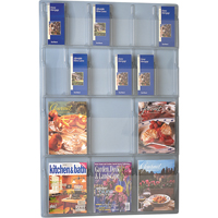 Pr&eacute;sentoirs, Mural, 6 fentes, Plastique, 30" la x 45" p x 45" h OCP Construction Supplies