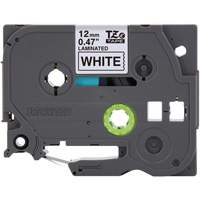 Tze Tape Cartridges, 12 mm x 26-1/4', Black on White OCP Construction Supplies