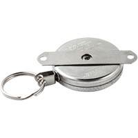 Self Retracting Key Chains, Chrome, 48" Cable, Mounting Bracket Attachment OCP Construction Supplies