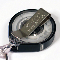 Retractable Mini-Bak&reg; ID Badge Holders, Plastic, 36" Cable, Belt Clip Attachment OCP Construction Supplies