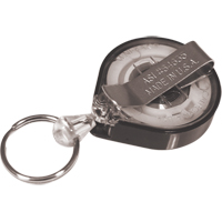 Retractable Mini-Bak&reg; Key Rings, Plastic, 36" Cable, Belt Clip Attachment OCP Construction Supplies