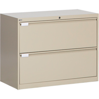 Classeur lat&eacute;ral, Acier, 2 tiroirs, 36" la x 18" p x 27-7/8" h, Beige OCP Construction Supplies
