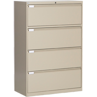 Classeur lat&eacute;ral, Acier, 4 tiroirs, 36" la x 18" p x 53-3/8" h, Beige OCP Construction Supplies