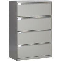 Classeur lat&eacute;ral, Acier, 4 tiroirs, 36" la x 18" p x 53-3/8" h, Gris OCP Construction Supplies