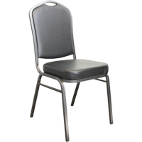 Chaises empilables, Vinyle, Hauteur 37", Capacit&eacute; 275 lb, Noir OCP Construction Supplies