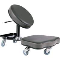 Chaise ergonomique Flex, Vinyle, Noir/gris OCP Construction Supplies