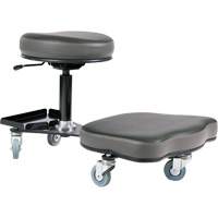 Chaise ergonomique Flex, Vinyle, Noir/gris OCP Construction Supplies