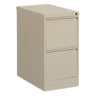 Classeur vertical, Acier, 2 tiroirs, 15-1/7" la x 25" p x 29" h, Beige OCP Construction Supplies