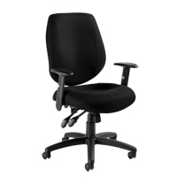 Chaise d'op&eacute;rateur Six 31, Tissu, Noir, Capacit&eacute; 250 lb OCP Construction Supplies