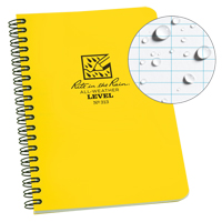 Side-Spiral Notebook, Soft Cover, Yellow, 64 Pages, 4-5/8" W x 7" L OCP Construction Supplies