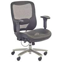 Chaise &eacute;conomique pour personnes de taille forte ou grandes, Mailles, Noir, Capacit&eacute; 450 lb OCP Construction Supplies
