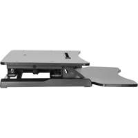 Poste de travail assis-debout Goya, Mod&egrave;le de bureau, 22" h x 31-1/2" la x 24" p, Noir OCP Construction Supplies