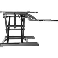 Poste de travail assis-debout Goya, Mod&egrave;le de bureau, 22" h x 31-1/2" la x 24" p, Noir OCP Construction Supplies