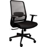 Chaise de bureau ajustable &agrave; basculement synchronis&eacute; s&eacute;rie Activ, Tissu/Mailles, Noir, Capacit&eacute; 275 lb OCP Construction Supplies