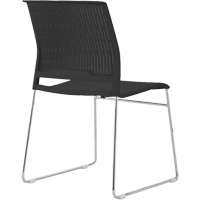 Stacking Chairs, Polypropylene, 32-3/8" High, 250 lbs. Capacity, Black OCP Construction Supplies
