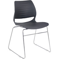 Stacking Chairs, Polypropylene, 32" High, 250 lbs. Capacity, Black OCP Construction Supplies