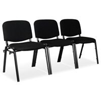 Stacking Chairs, Fabric, 32" High, 250 lbs. Capacity, Black OCP Construction Supplies