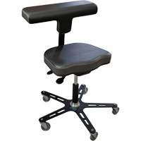VEGA-T Ergonomic Industrial Chair, Mobile, Adjustable Height, 280 lbs. Capacity OCP Construction Supplies