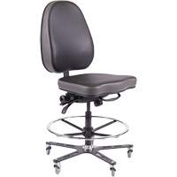 TF180 Ergonomic Industrial Chair, Mobile, Adjustable Height, 280 lbs. Capacity OCP Construction Supplies