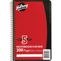 5 Subject Spiral Notebook OCP Construction Supplies