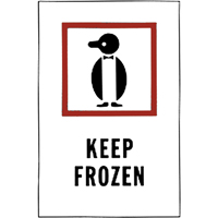 "Keep Frozen" Special Handling Labels, 6" L x 4" W, Red on White OCP Construction Supplies