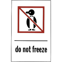 "Do Not Freeze" Special Handling Labels, 6" L x 4" W, Red on White OCP Construction Supplies