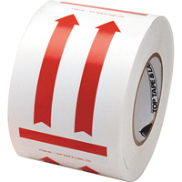 This Side Up Pictogram Special Handling Labels, 6" L x 4" W, Red on White OCP Construction Supplies