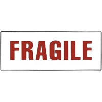 "Fragile" Special Handling Labels, 6" L x 2" W, Red on White OCP Construction Supplies