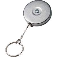 Original Series Retractable Keychain, Chrome, 24" Cable, Belt Clip Attachment OCP Construction Supplies