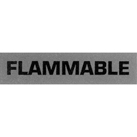 "Flammable" Special Handling Labels, 5" L x 2" W, Black on Red OCP Construction Supplies