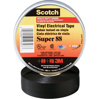 Rubans en vinyle Super 88 Scotch, 19 mm (3/4") x 20,1 m (66'), Noir, 8,5 mils OCP Construction Supplies