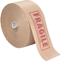 Pre-Printed Gummed Tapes, 76 mm (3") x 137 m (449.475'), Kraft OCP Construction Supplies